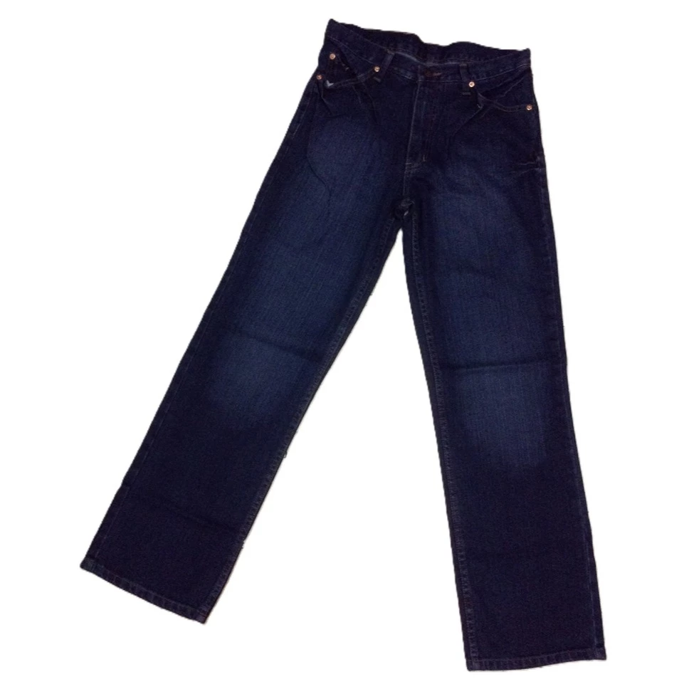 MENS DENIM PANTS WITH BLASTING STRAIGHT CUT